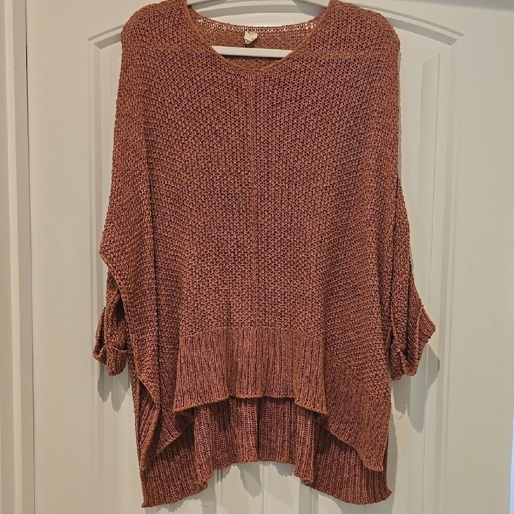 Pink Lily Cozy Knit Women's Sweater - Brown